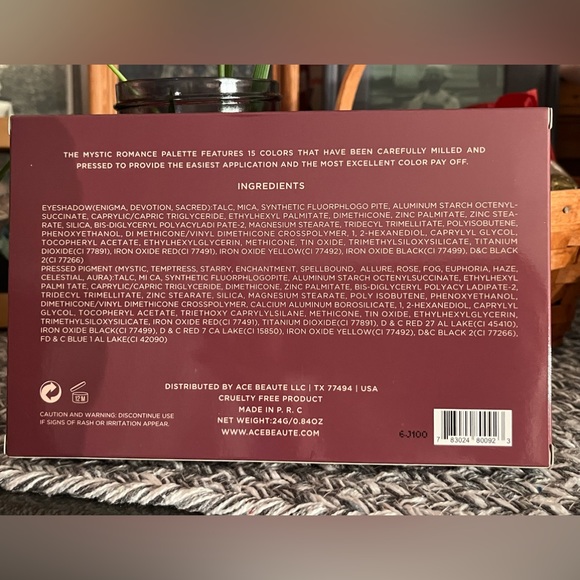 🆕 Ace Beaute Mystic Romance Eye Shadow Palette - Picture 3 of 5